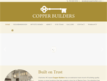 Tablet Screenshot of copperbuilders.com